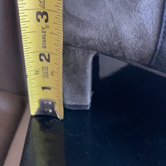 Prevata Suede Black/Gray Zipper Heeled Booties 7.5. EUC - Picture 10 of 10